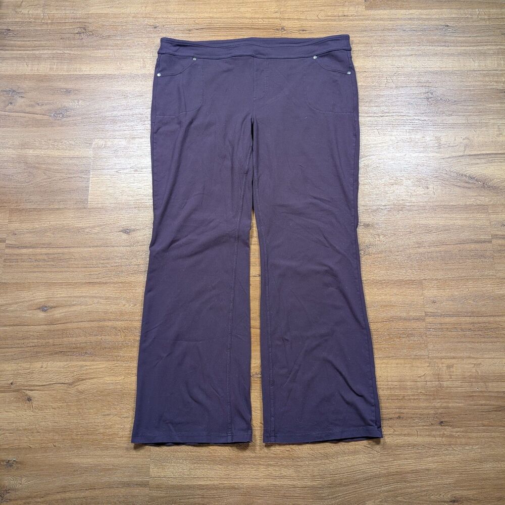 Athleta Bettona Classic Pull On Bootcut Yoga Pants Women's 3x Purple Athleisure